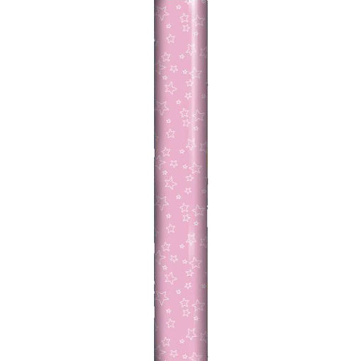 Picture of PINK STARS WRAPPING ROLL 70CM X 3 METERS